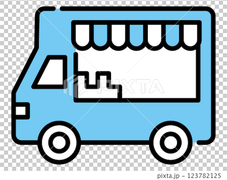 食品卡車圖標 123782125