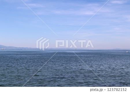 Panorama of Lake Constance, Lindau, Bavaria, Germany 123782152