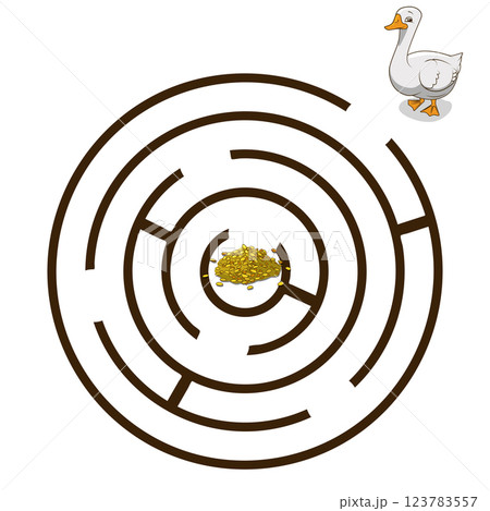 Game labyrinth find a way goose vector Game labyrinth find a way goose vector 123783557