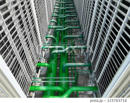 工業施設 ラジエーター ラジエター 123783718