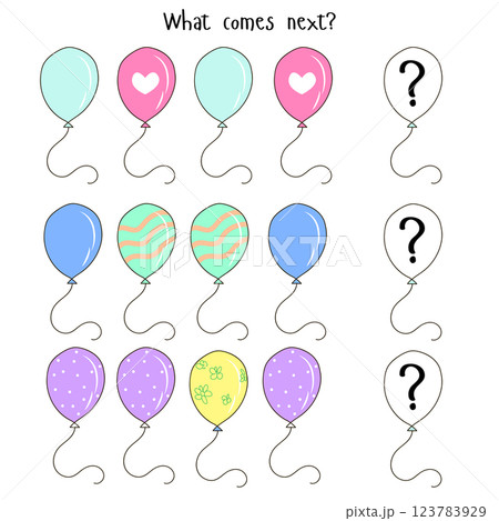 Educational game what comes next Educational game what comes next 123783929