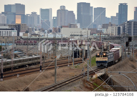 北方貨物線を走るEF652097コンテナ貨物列車 北方貨物線を走るEF652097コンテナ貨物列車 123784108