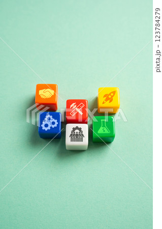 Business, innovation and startups. Business ventures. Economic development. Introducing new products, services, and solutions. Foster creativity, technological growth 123784279