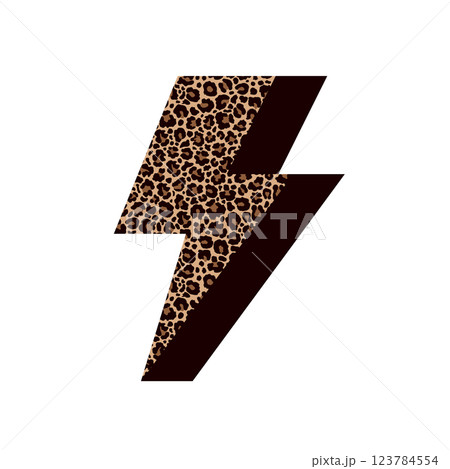 Lightning filled on leopard print. Lightning filled on leopard print. 123784554