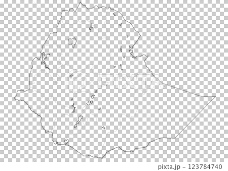 衣索比亞空白地圖 123784740