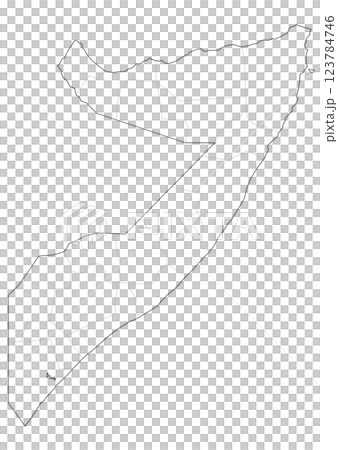 Blank map Somalia 123784746
