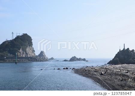 間元海峡の風景 間元海峡の風景 123785047