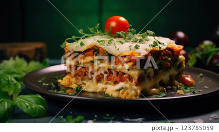 Lasagna: A Culinary Symphony. A Taste of Italy 123785059