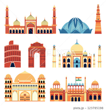 Architectural Landmarks and Buildings of India 123785198