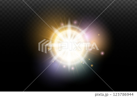 vector illustration of a lens flare vector illustration of a lens flare 123786944