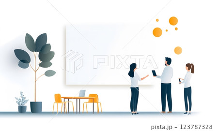 Papercut vector illustration of parents and teachers sharing joyful smiles during a parent-teacher meeting, classroom backdrop Papercut vector illustration of parents and teachers sharing joyful smiles during a parent-teacher meeting, classroom backdrop 123787328