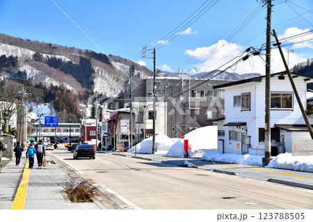 白馬駅周辺の風景(長野県白馬村)【2025.3】 123788505