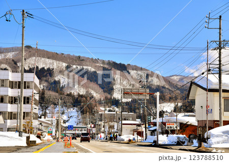 白馬駅周辺の風景(長野県白馬村)【2025.3】 123788510