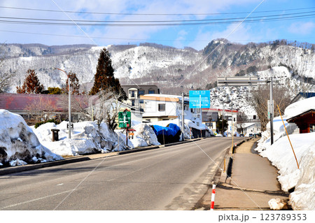白馬村の風景(長野県白馬村)【2025.3】 白馬村の風景(長野県白馬村)【2025.3】 123789353