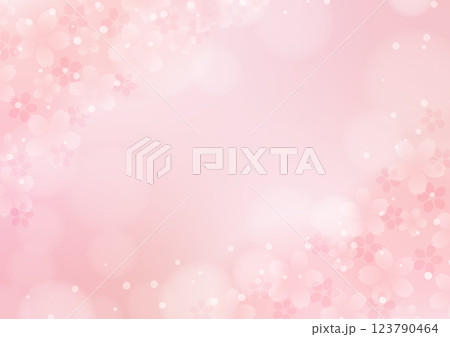 ふんわり桜の背景 ふんわり桜の背景 123790464