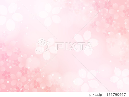 綺麗な桜の背景イラスト 123790467