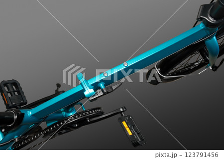 Folding bicycle frame. 123791456