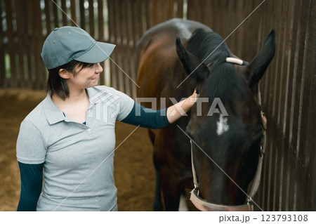 involved with horses involved with horses 123793108