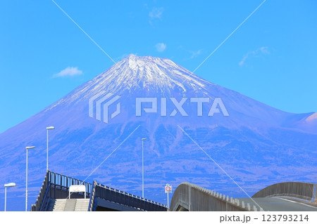 静岡県 富士市 富士山 夢の大橋 静岡県 富士市 富士山 夢の大橋 123793214