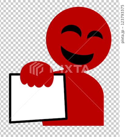 悪質な架空請求や恐喝などの犯罪を犯す詐欺師のイラスト 123793375