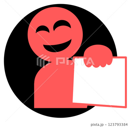 悪質な架空請求や恐喝などの犯罪を犯す詐欺師のイラスト 123793384