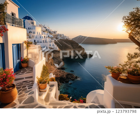 海の見える街 海の見える街 123793798