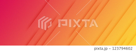 Abstract bright background with geometric lines and grainy texture in red and yellow hues 123794602