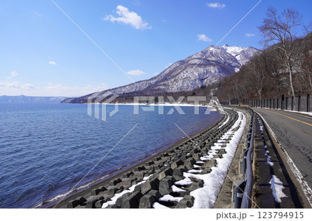 風不死岳ビューポイントから見る恵庭岳 風不死岳ビューポイントから見る恵庭岳 123794915