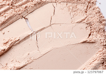 The texture of dry cosmetic clay for masks or cosmetic powder. 123797067