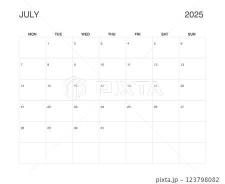 JULY 2025 Letter Size Monthly Calendar, Minimalist Printable Calendar, Dated JULY Planner JULY 2025 Letter Size Monthly Calendar, Minimalist Printable Calendar, Dated JULY Planner 123798082
