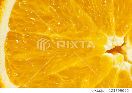 Macro Texture Of Ripe Fresh Orange Fruit Pulp. Macro Texture Of Ripe Fresh Orange Fruit Pulp. 123799096