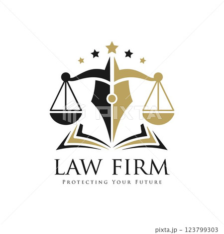 Law icon. Law firm logo. justice vector. attorney logo. law vector Law icon. Law firm logo. justice vector. attorney logo. law vector 123799303