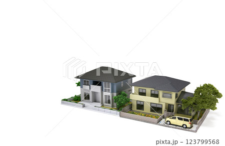 家 住宅ローン 不動産イメージ ミニチュア 家 住宅ローン 不動産イメージ ミニチュア 123799568