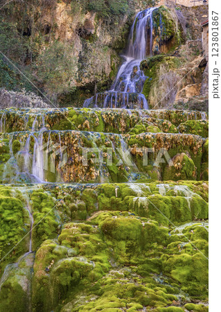 Orbaneja del Castillo Waterfall, Spain Orbaneja del Castillo Waterfall, Spain 123801867