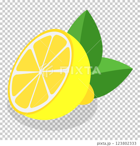3D Isometric Flat  Set of Fruits. Item 9 123802333