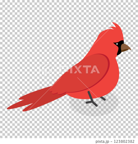 3D Isometric Flat  Set of City Birds. Item 5 123802382