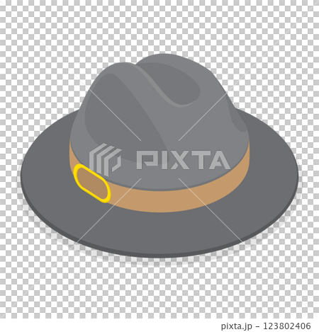 3D Isometric Flat Set of Hats. Item 4 3D Isometric Flat Set of Hats. Item 4 123802406