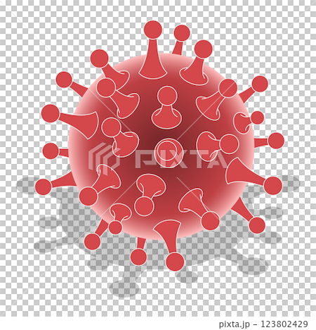 3D Isometric Flat Set of Viruses And Microbes. Item 9 3D Isometric Flat Set of Viruses And Microbes. Item 9 123802429
