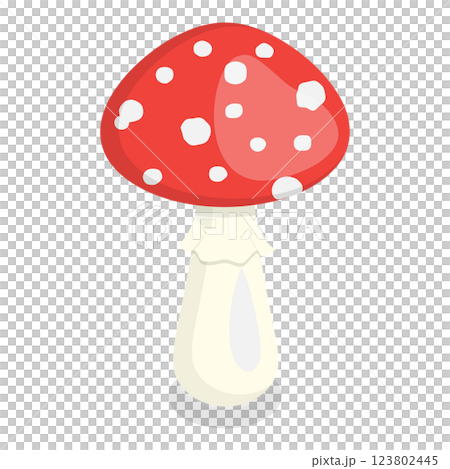 3D Isometric Flat  Set of Mushrooms. Item 12 123802445