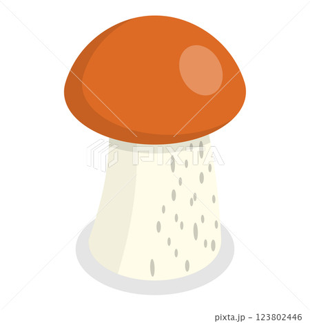 3D Isometric Flat  Set of Mushrooms. Item 2 123802446