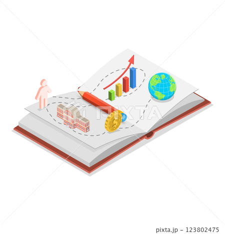 3D Isometric Flat Illustration of Brand Position. Item 1 3D Isometric Flat Illustration of Brand Position. Item 1 123802475