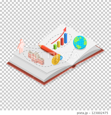 3D Isometric Flat Illustration of Brand Position. Item 1 3D Isometric Flat Illustration of Brand Position. Item 1 123802475