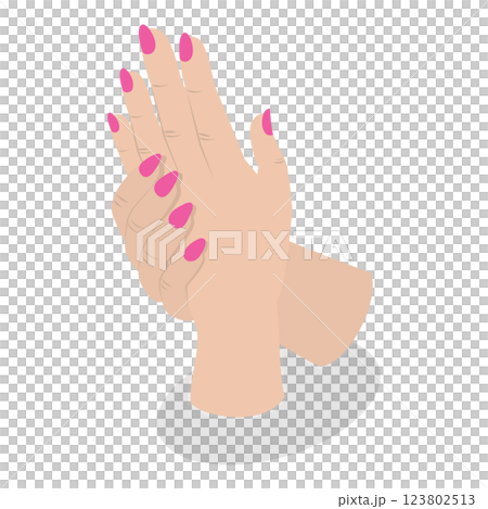 3D Isometric Flat Illustration of Manicure Procedure. Item 7 3D Isometric Flat Illustration of Manicure Procedure. Item 7 123802513
