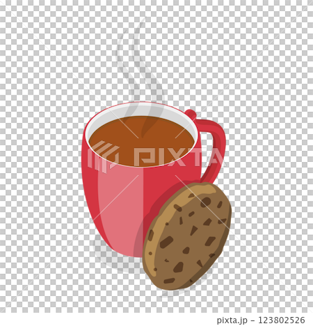 3D Isometric Flat  Set of Tea Types. Item 8 123802526