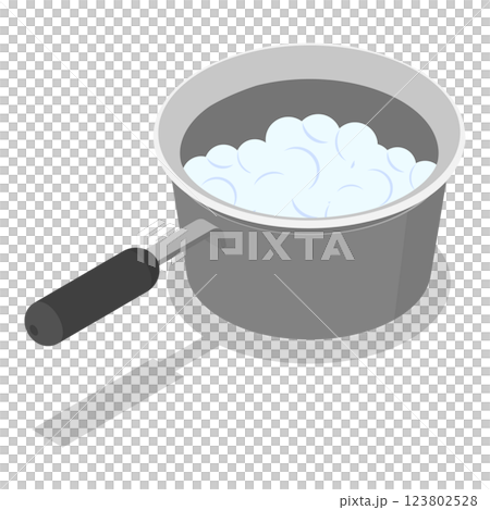 3D Isometric Flat  Set of Tableware. Item 5 123802528