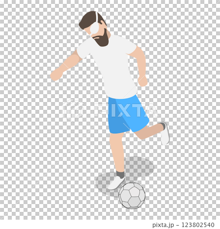 3D Isometric Flat  Set of Paralympians. Item 1 123802540