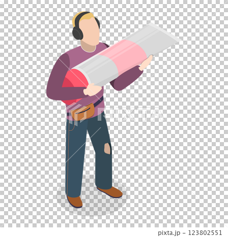 3D Isometric Flat  Illustration of Contraception. Item 3 123802551