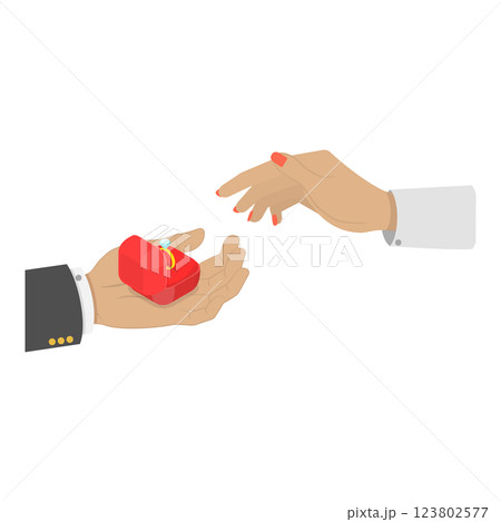3D Isometric Flat Illustration of Wedding Ring. Item 1 3D Isometric Flat Illustration of Wedding Ring. Item 1 123802577