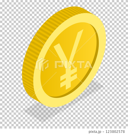 3D Isometric Flat  Illustration of World Currency Coins. Item 7 123802578