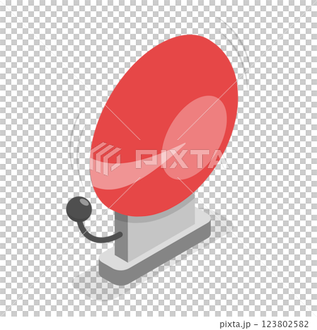 3D Isometric Flat Set of Fire Alarm Equipment. Item 8 3D Isometric Flat Set of Fire Alarm Equipment. Item 8 123802582